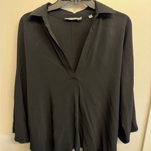 NWOT VINCE! Flowy Black Timeless Blouse